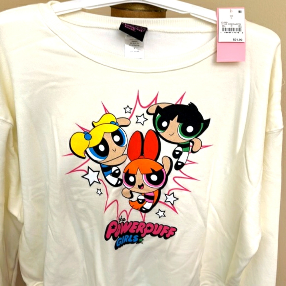 Women’s POWERPUFFS Sweatshirt, Size Large